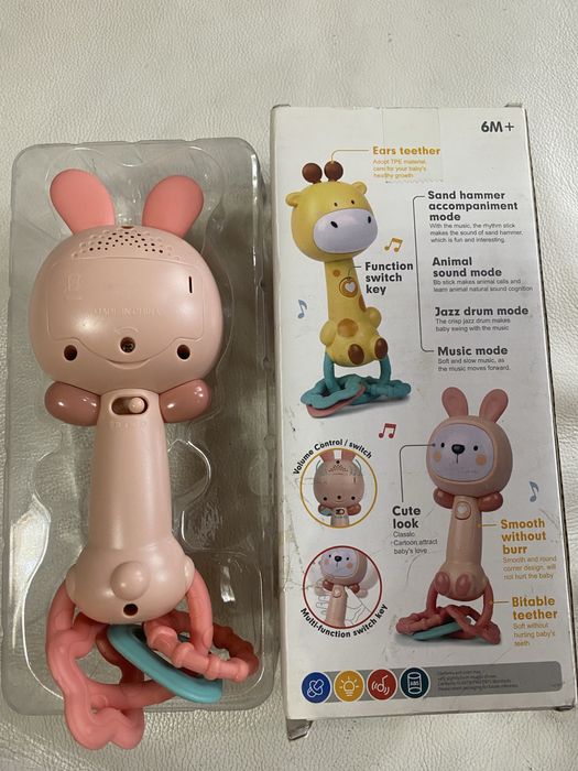 Музыкальная погремушка прорезыватель