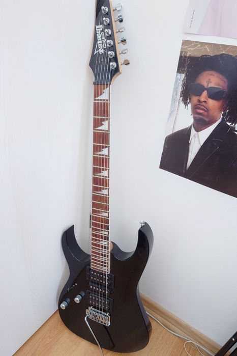 Vând chitară pentru stângaci - Ibanez GRG170DXL-BKN Lefthand