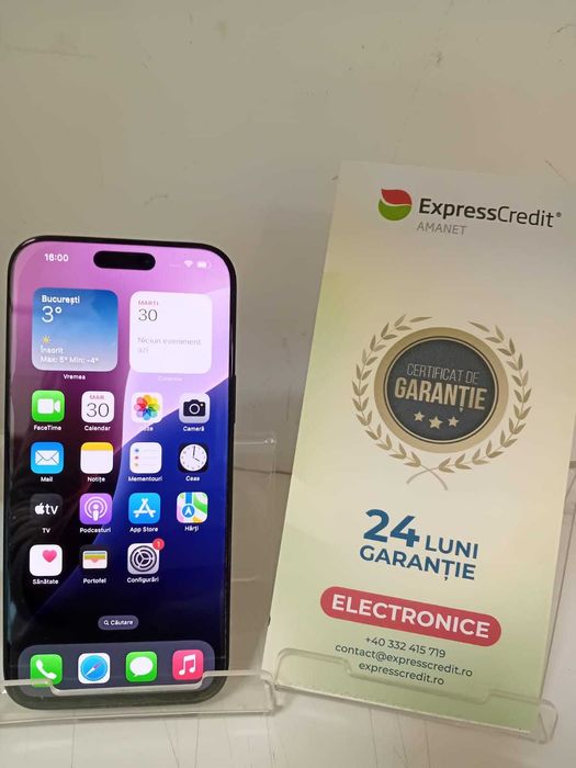(Ag33) Iphone 16 Pro 256GB 100% Bateria Garantie 2 Ani