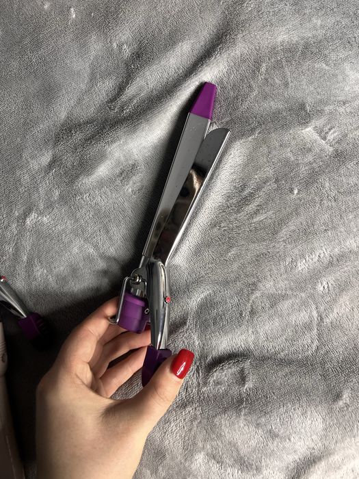 Placa,ondulator Babyliss alb cu mov