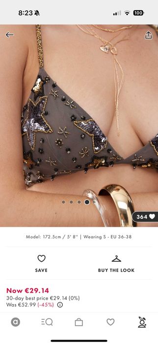 Мек сутиен с кристали