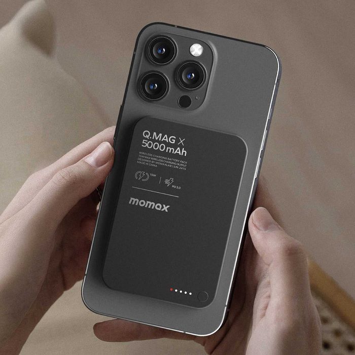 Momax Q.Mag X 5000 mAh — ультратонкий Power Bank MagSafe Есть доставка