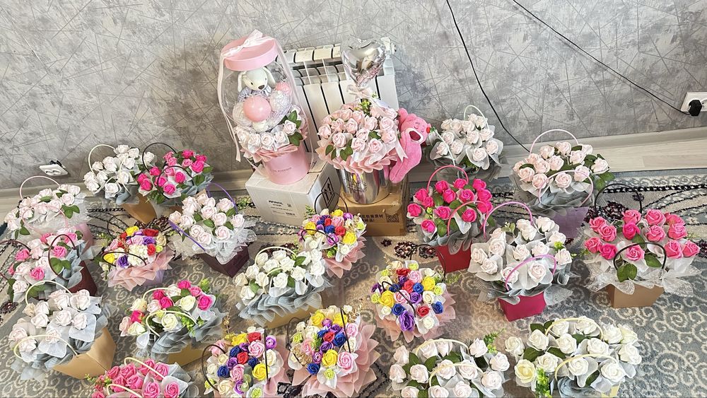 Мыльные розы букет