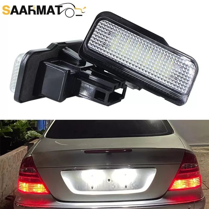 Set Lampi LED numar inmatriculare Mercedes C E Cls S203 W211 W219 R171