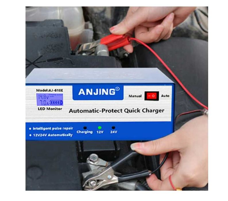 Импулсно зарядно за акумулатор 12V 24V автоматично