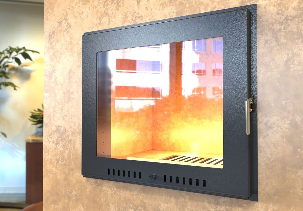 Дверь для камина с огнеупорным  стеклом,каминные аксессуары,камин