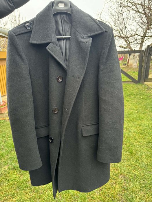 Palton bărbați negru