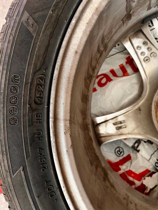 Set jante Ronal r17 5x112 cu anvelope Hankook allseason 235/45R17+ inele centrare de la 66 la 57.1