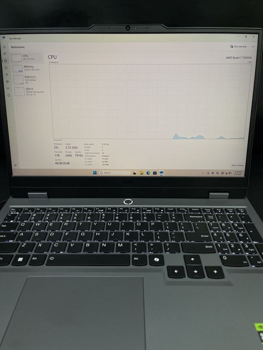 Laptop Lenovo LoQ / Amd Ryzen 7 7435HS / 1TB Ssd / 24GB RAM #48483