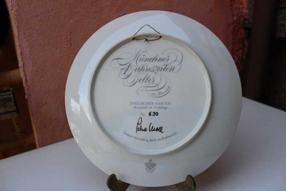 Set 2 farfurii anotimpuri HUTSCHENREUTHER Petra Moll, editie limitata