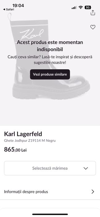 Ghete/cizme Karl Lagerfeld