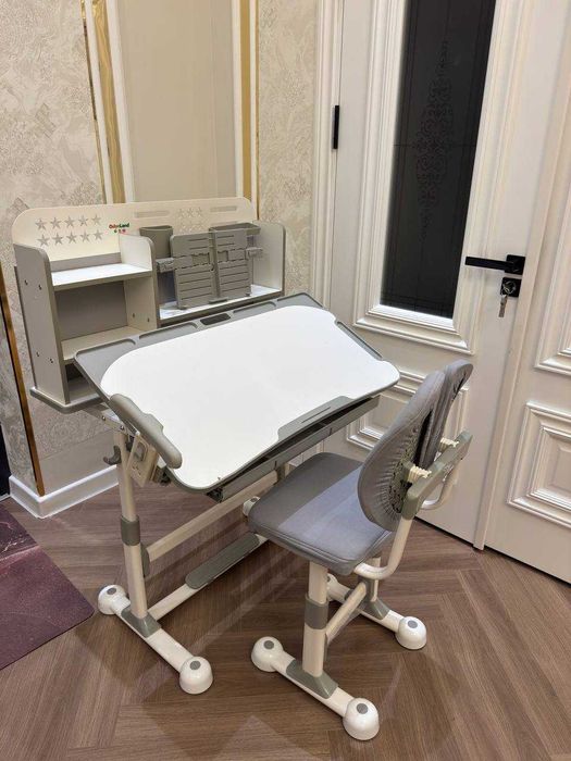 Парта + Стул Трансформер (3-25 ёшгача мос келади) – ДОСТАВКА БЕПУЛ