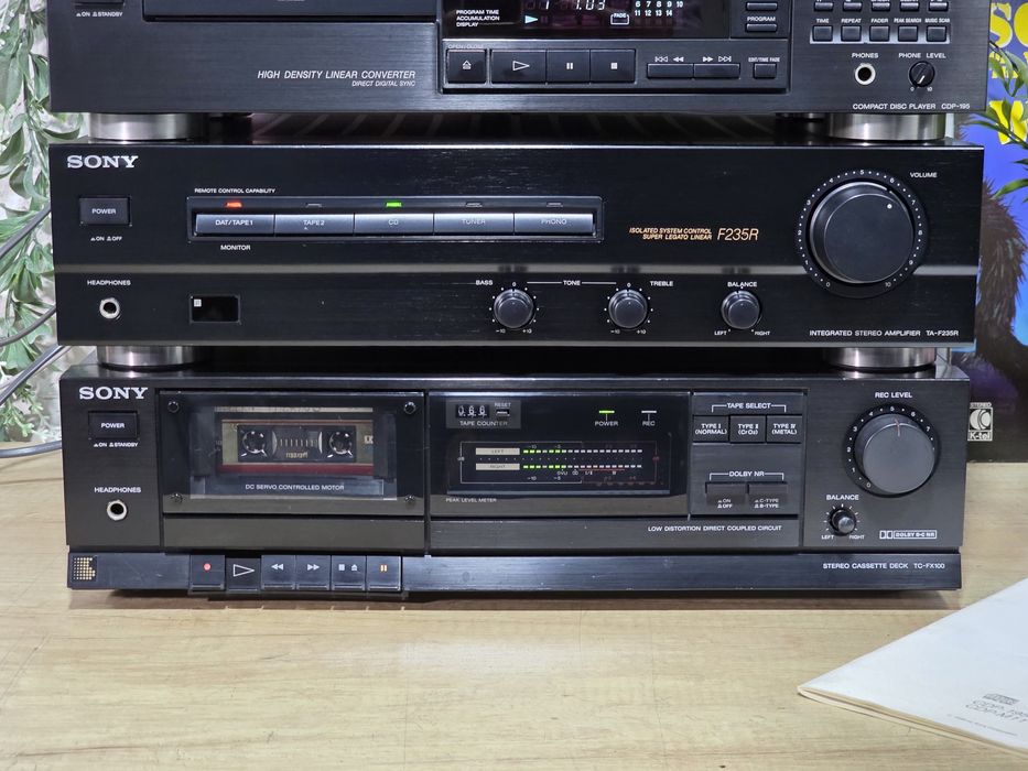 Linie audio SONY ,amplificator, deck,cd-player, tuner,hifi