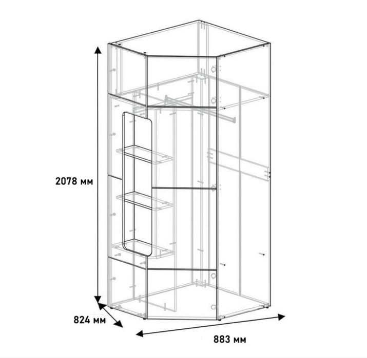 Продаю угловой шкаф +пенал «Палермо»