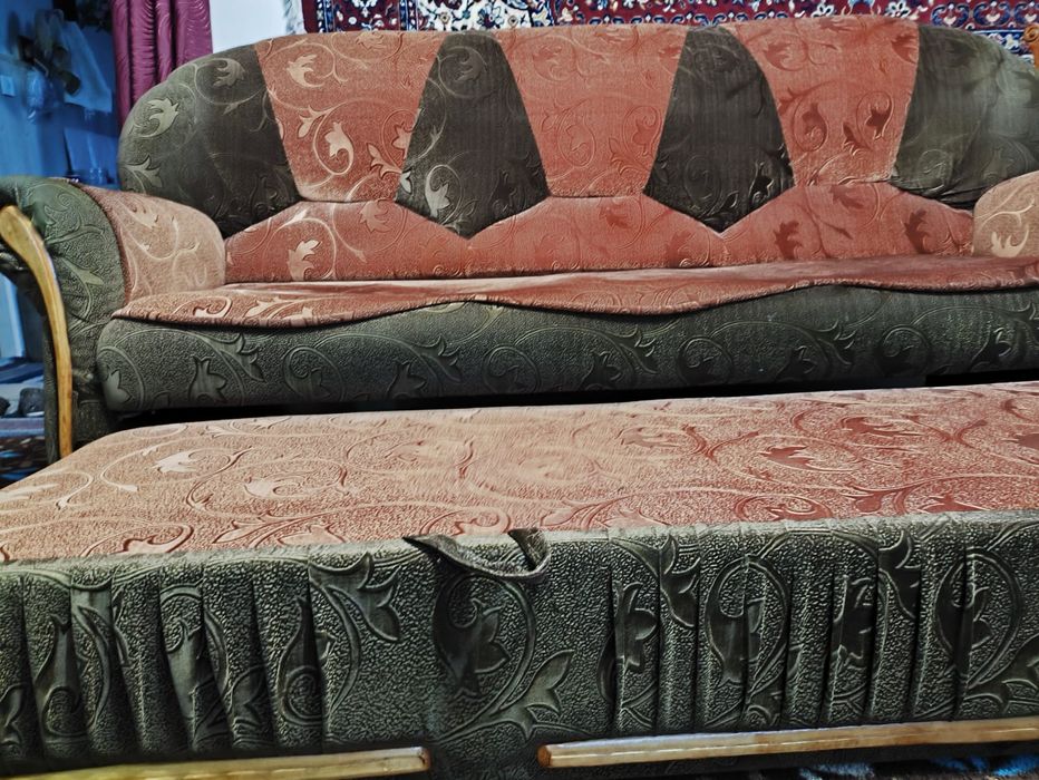 Диван, Стулья после реставрации, Кресло