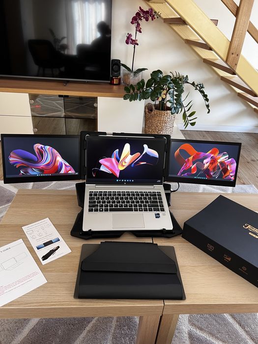 Monitoare Portabile TeamGee P2 S 12.6” Full HD cu suport reglabil pentru Laptop sau Desktop