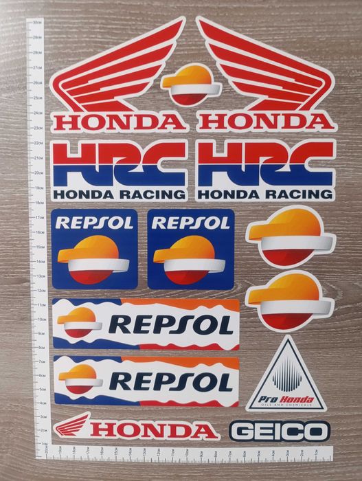 Стикери за Мотор Хонда HRC Repsol Geico Honda