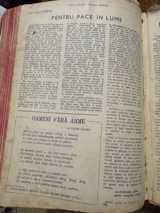 Volum vechi Indrumatorul crestin baptist - anii 1948-1949, legat