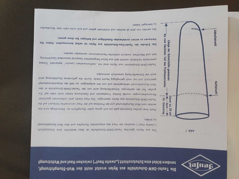 Ciorapi compresivi de bont, pentru amputatie de gamba