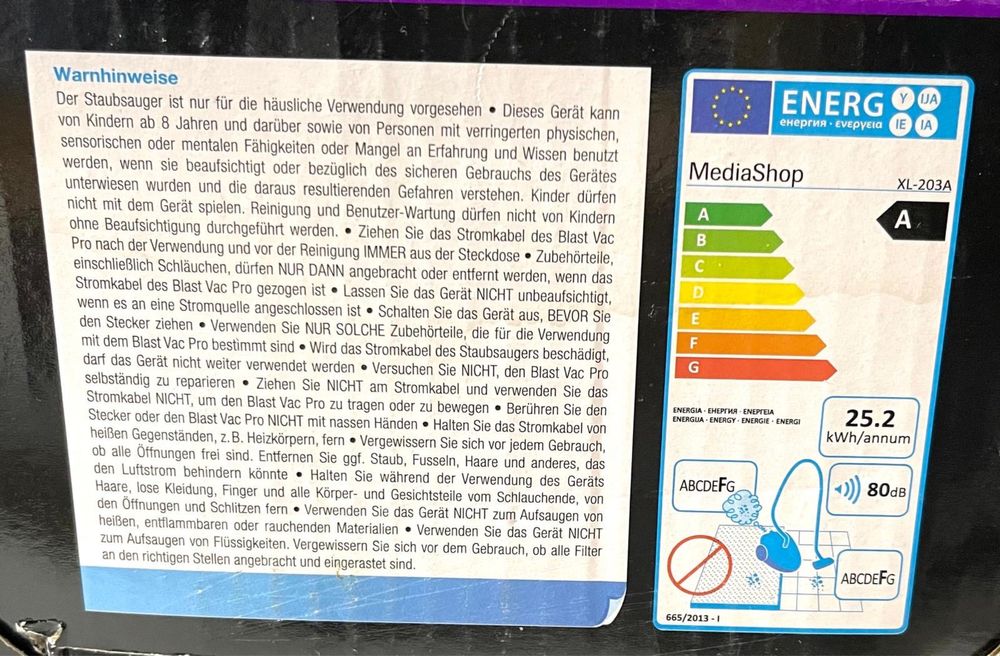 Aspirator portabil  nou,