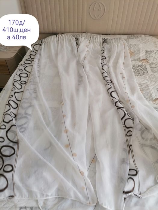 Тънки пердета -ушити