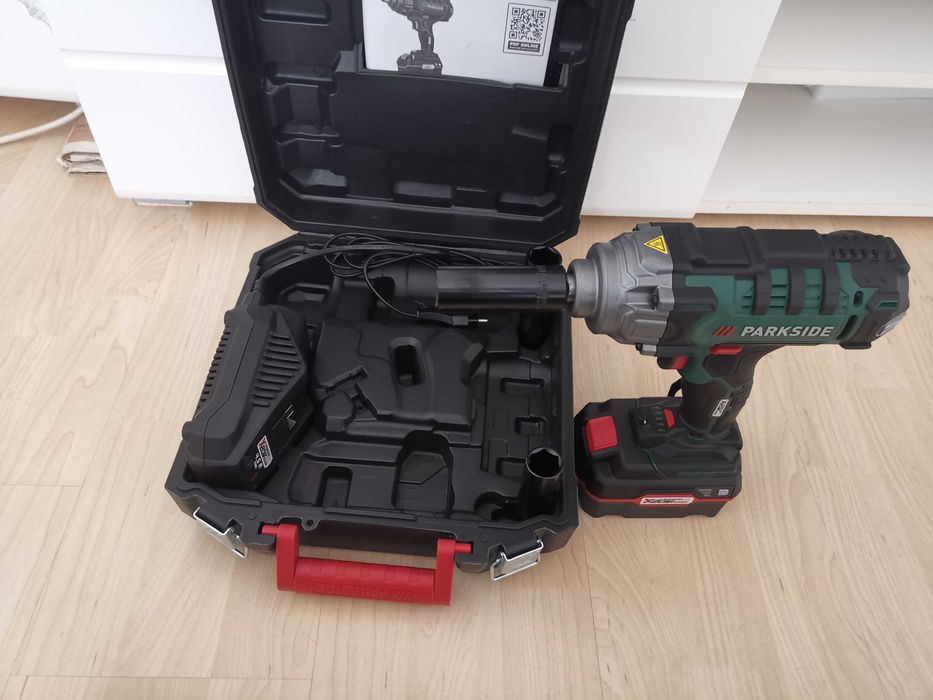 НОВ Немски Акумулаторен Гайковерт Parkside 400 Nm 20V Германия