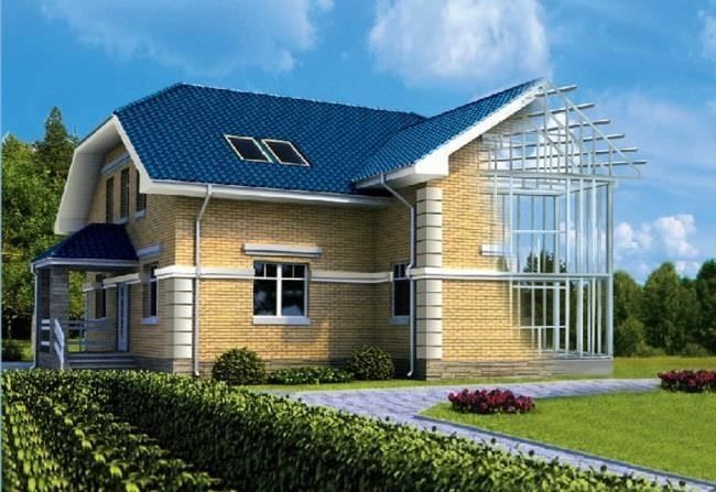 Vand case pe structura metalica invelite cu panouri sandwich 8 x 8m