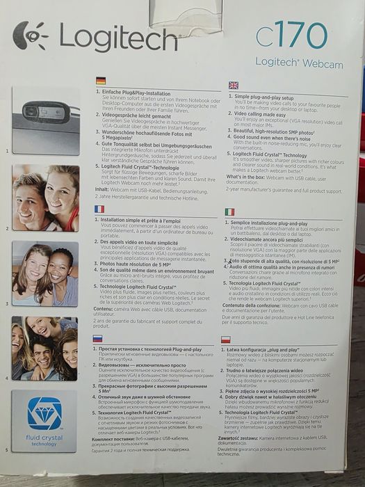 Веб-камера logitech новая