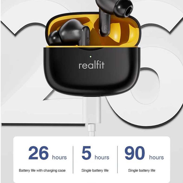 Casti wireless Realmi F3 cu ANC -38 dB