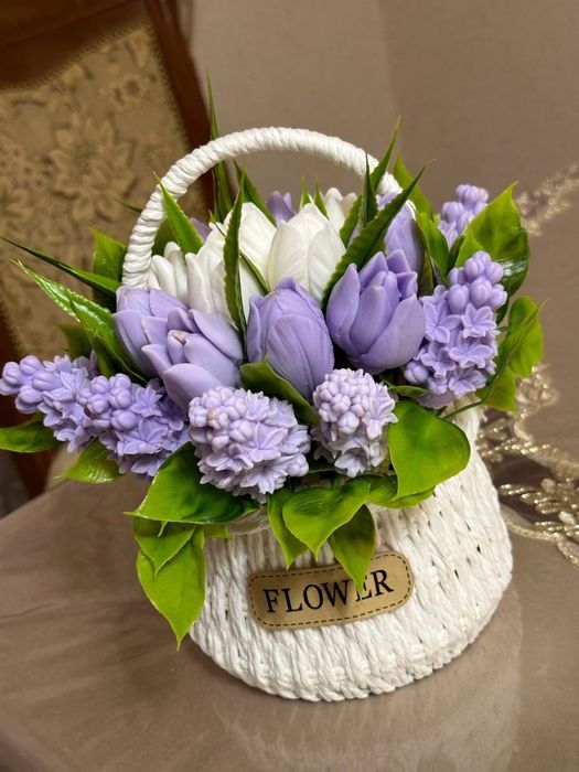 Цветы из мыла ручная работа