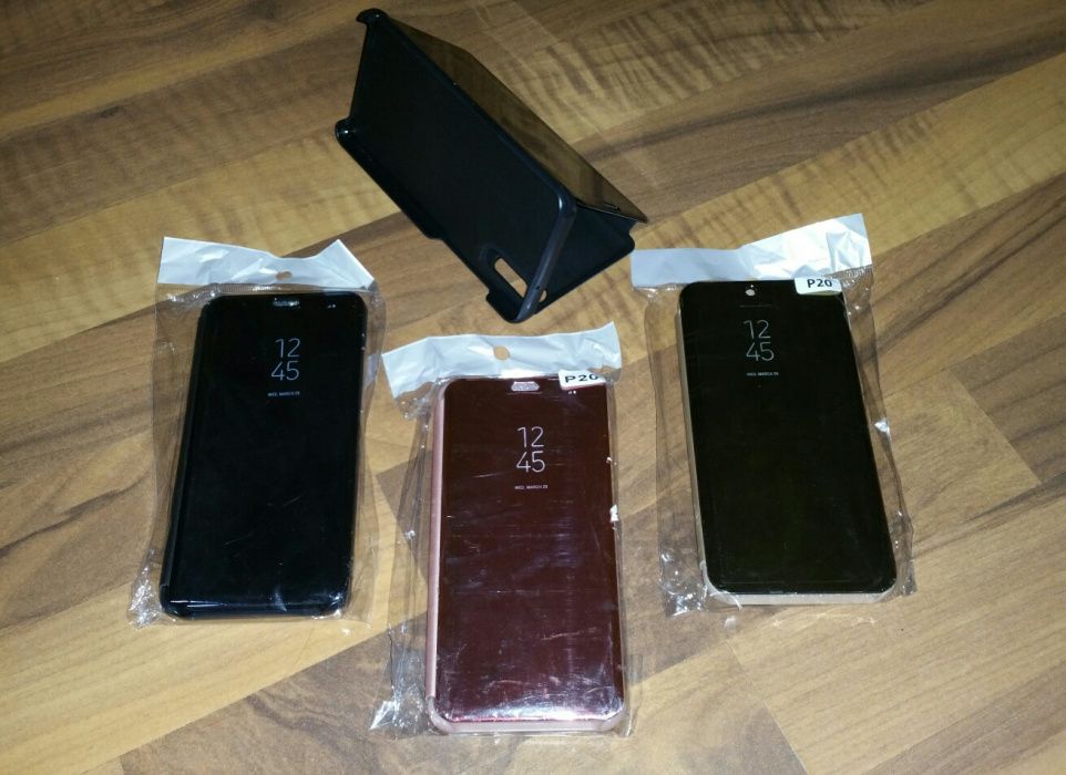 Husa flip oglinda Clear View stand view Huawei P20 P20 Pro