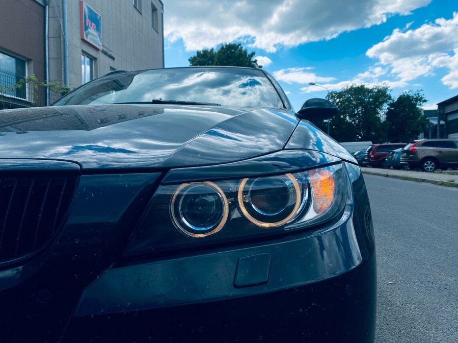 Pleoape Faruri BMW E90 E91 Negru lucios facelift nfl 2004-2012