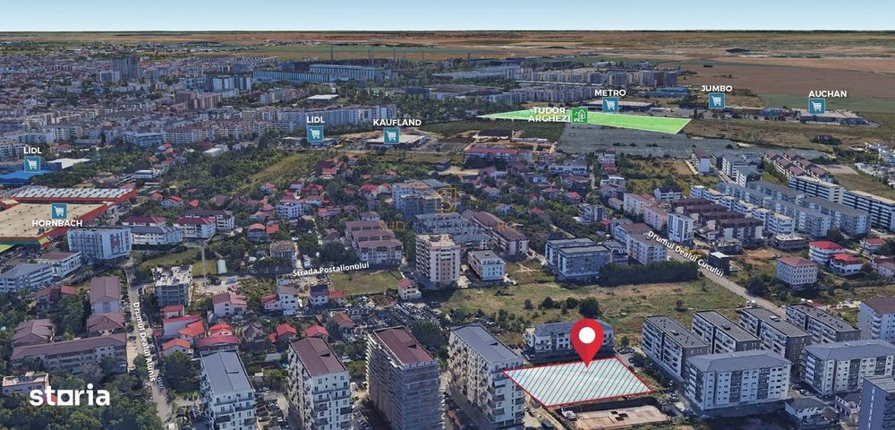 Teren cu autorizatie de constructie, D+P+6E+7ER+8ER, zona MEtalurgiei