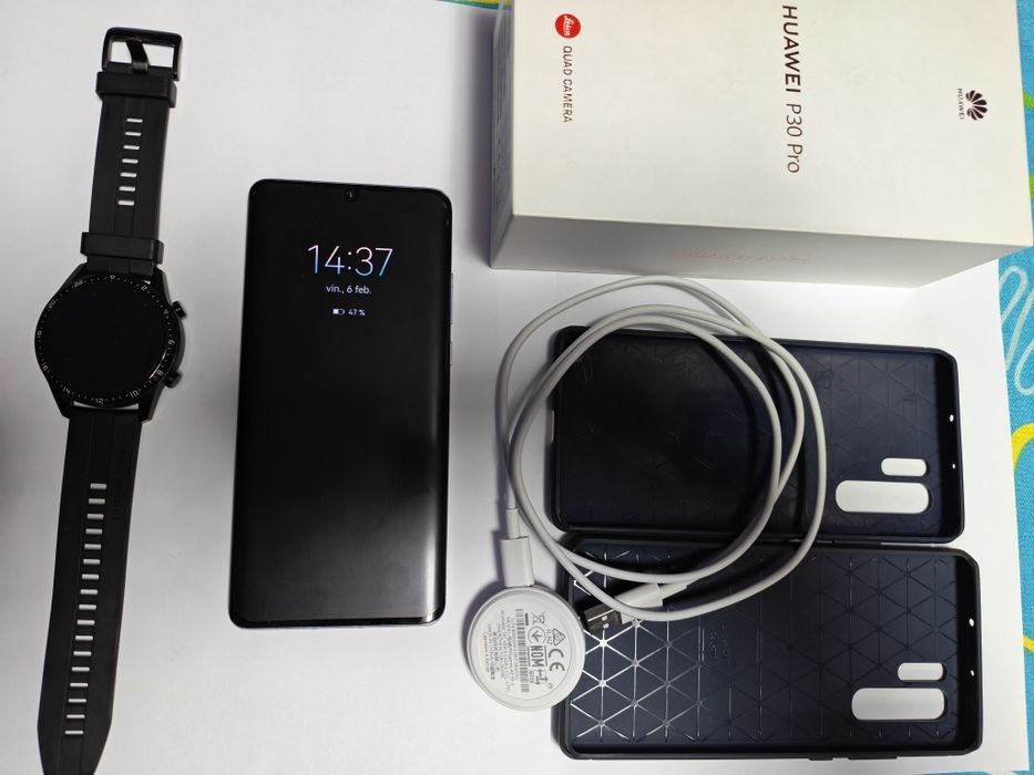 Huawei p 30 pro și GT2