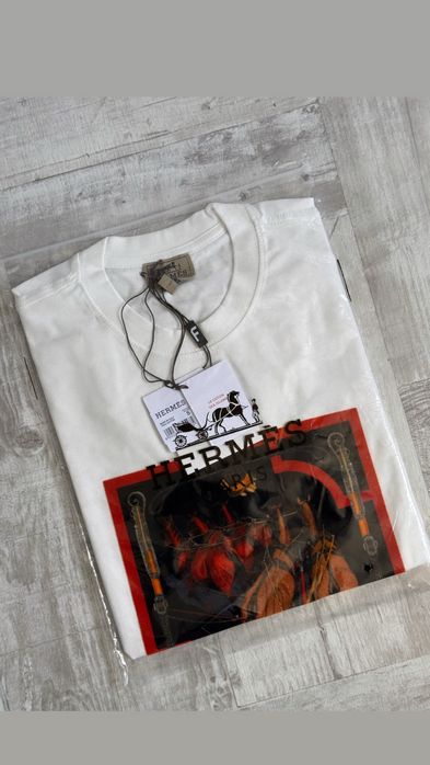 Tricou Hermes LV Off White D&G