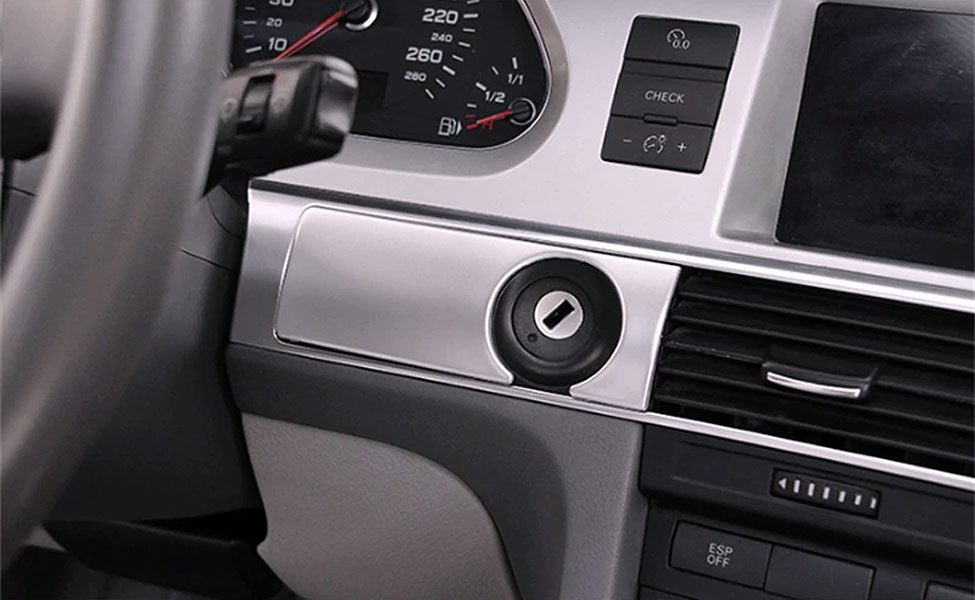 Ornamente metalice rama cheie si ventilatie bord - Audi A6 (C6)