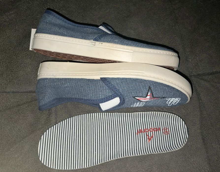 Новые джинсовые мокасины 31