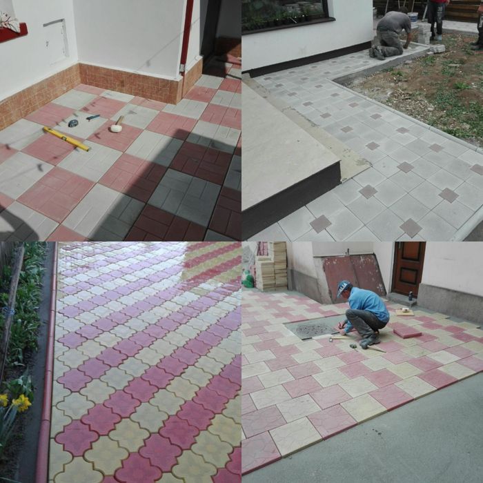 Pavele Pavaje din beton comprimat aditivat - Model Retea 2 Combi