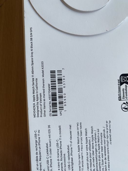 Apple wach seria 11 46mm space gray