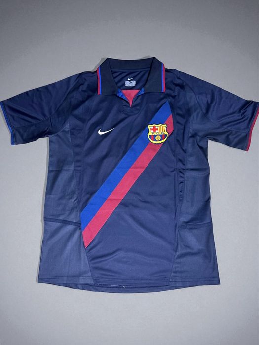 Tricou de Fotbal Retro Fc Barcelona 02/03 Away ( Fan Version )