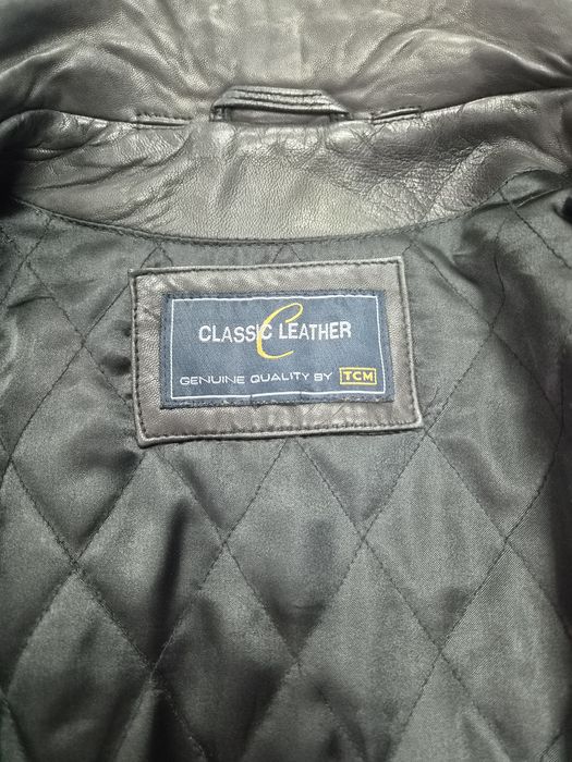 Дамско дълго кожено яке / шлифер от агнешка напа Classic Leather by TCM