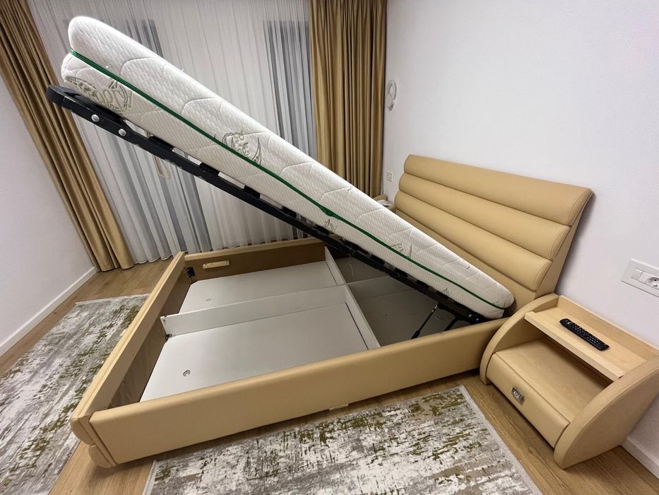 Vand pat cu saltea si noptiere