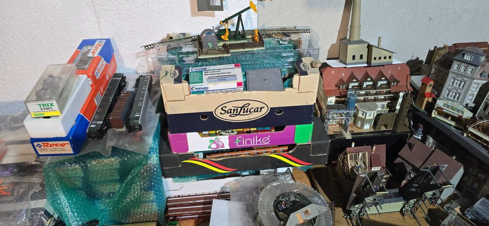 Diorama H0 locomotiva trenulete