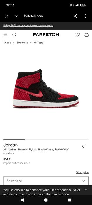 Nike Air Jordan 1 Retro High Flyknit