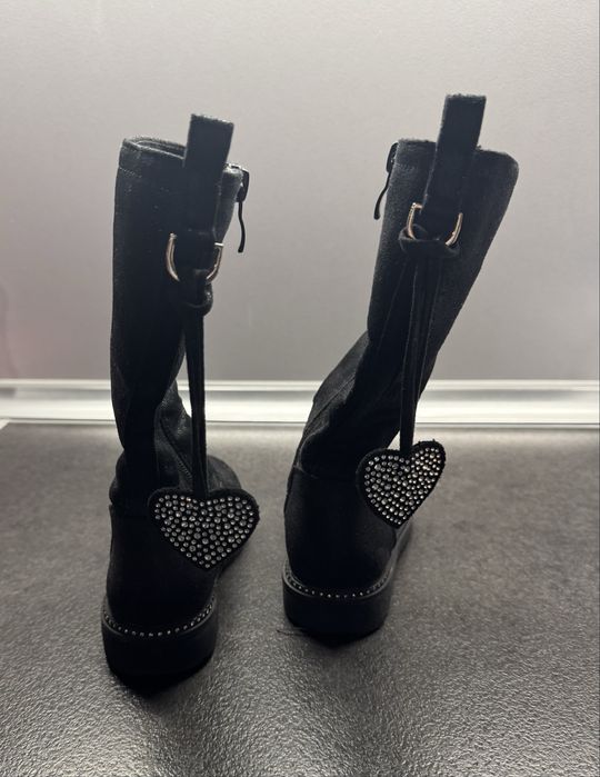 Детски черни ботуши