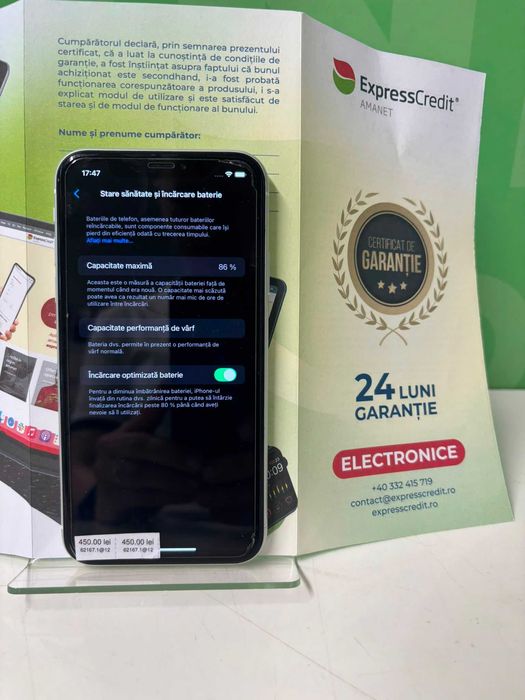Apple iPhone XR 128GB [B.62167 - Tatarasi] Garantie 2 ani - 450 lei