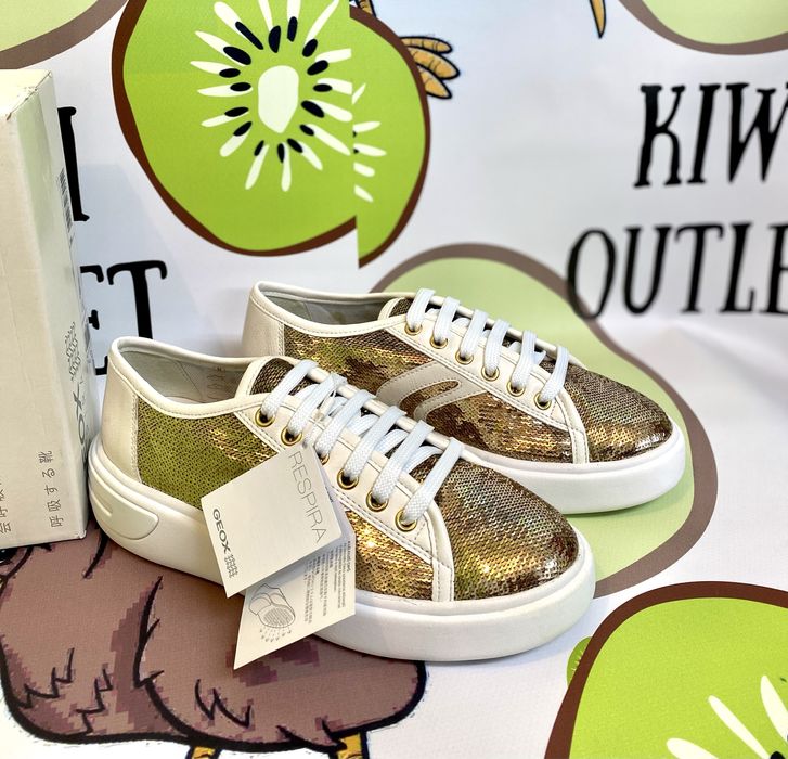 Дамски сникърси GEOX D OTTAYA  Златисти НАМАЛЕНИ