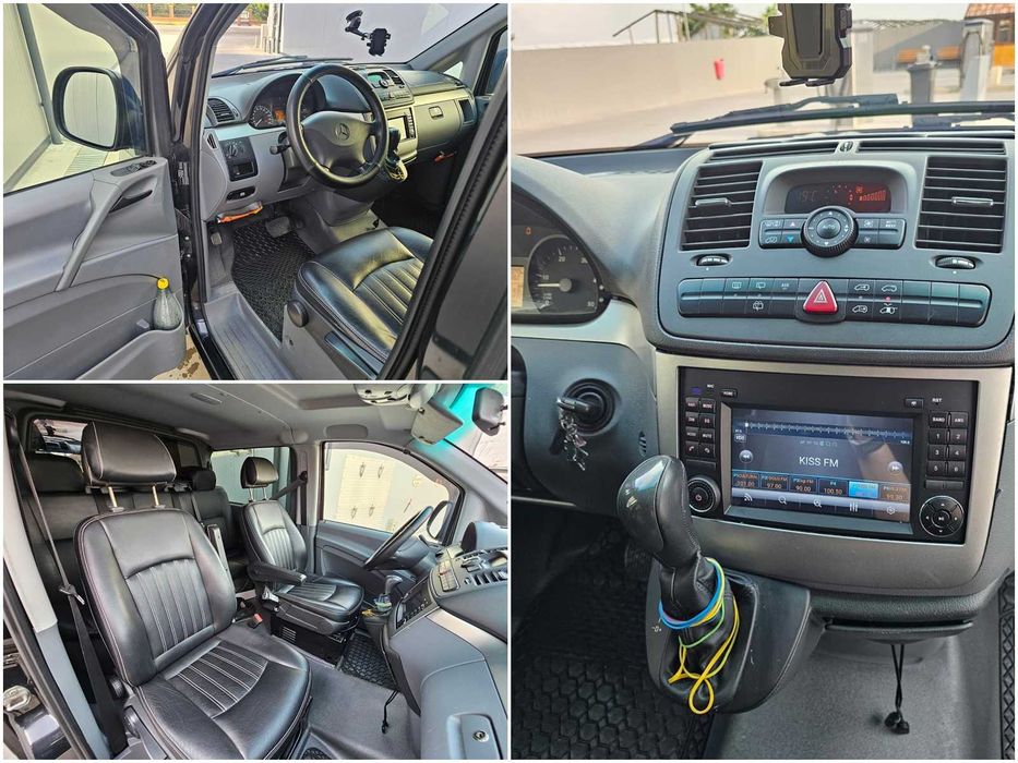MERCEDES Vito 120 Mixt 2009 Autoutilitara N1 6 locuri+marfa 3.0CDi 204 CP E4 CutieAut clima piele navi, recent adus
