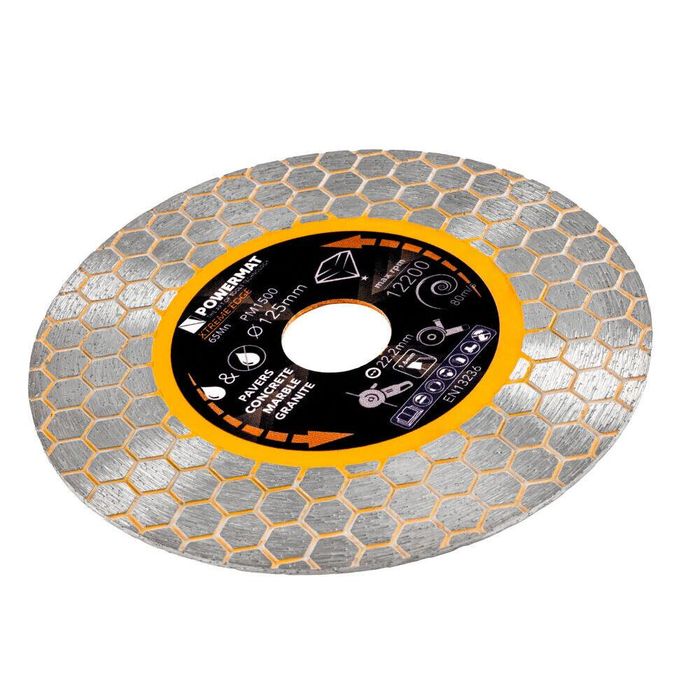 Disc diamantat segmentat pentru taiat in beton, caramida, gresie, 125