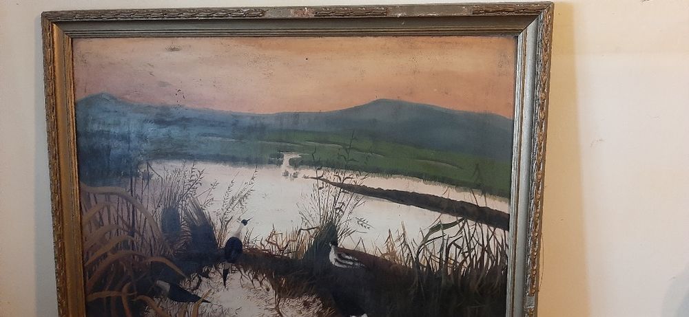 Tablouri pictate in acuarela pe panza